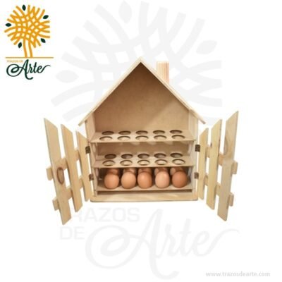 Casa para huevos en madera
