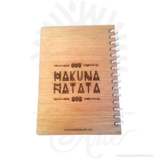 Cuaderno madera para personalizar