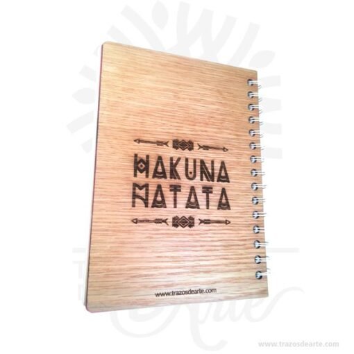 Cuaderno madera para personalizar