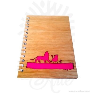 Cuaderno madera para personalizar