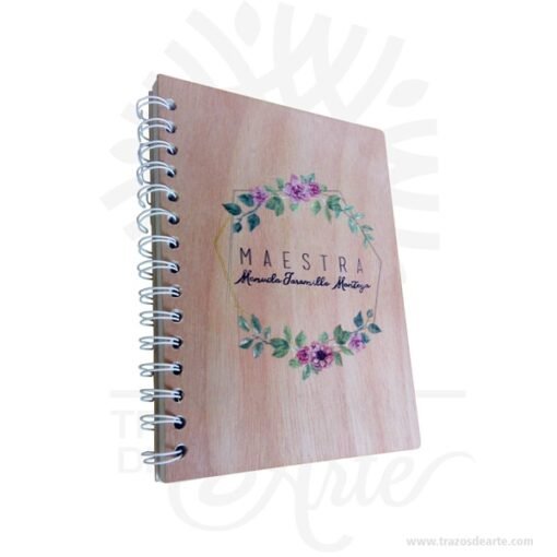 Cuaderno tapas rígidas en madera