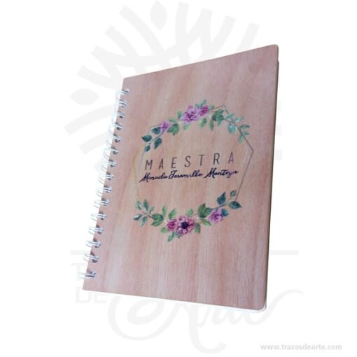 Cuaderno tapas rígidas en madera