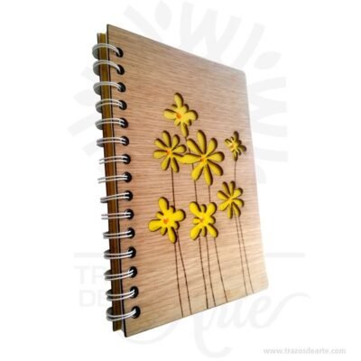 Cuaderno madera para personalizar