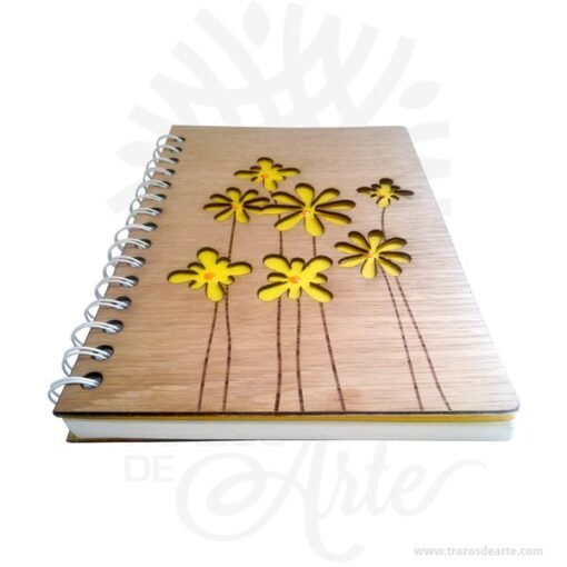 Cuaderno madera para personalizar