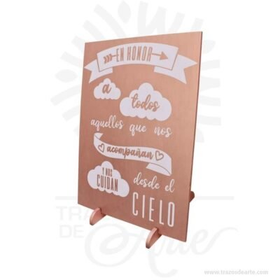 Cuadro personalizado con frase artesanales