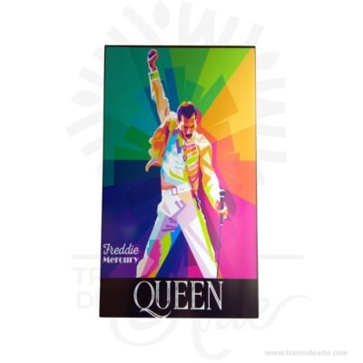 Cuadro personalizado Freddie Mercury – Queen  de 70 x 40 x 3 cm