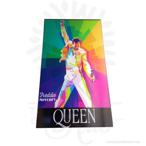 Cuadro personalizado Freddie Mercury – Queen  de 70 x 40 x 3 cm