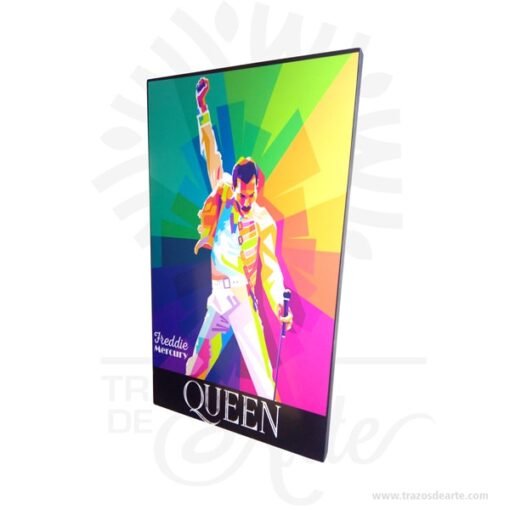 Cuadro personalizado Freddie Mercury – Queen  de 70 x 40 x 3 cm