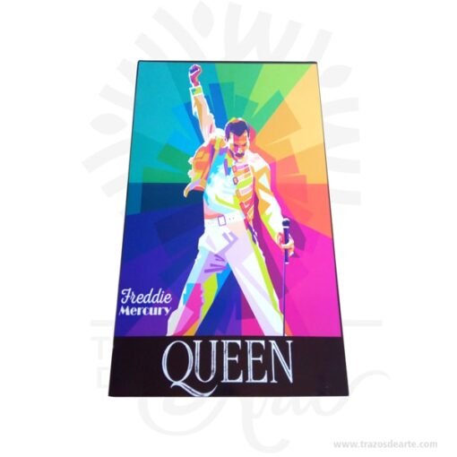 Cuadro personalizado Freddie Mercury – Queen  de 70 x 40 x 3 cm