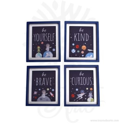 Cuadros Infantiles en MDF Pack x4