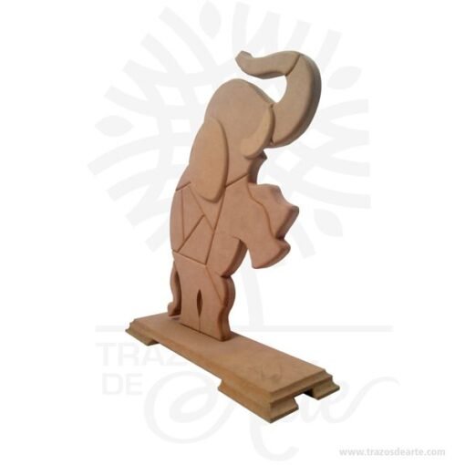 Elefante en madera MDF crudo proyecto