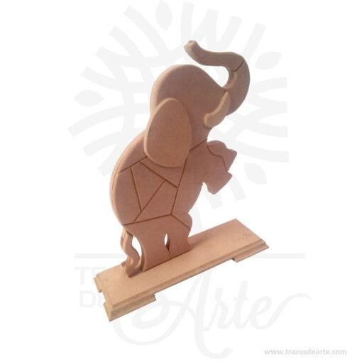 Elefante en madera MDF crudo proyecto