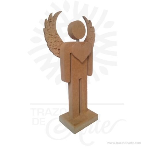 Figura ángel hombre en madera MDF 18 mm