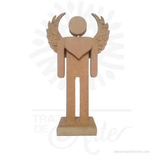 Figura ángel hombre en madera MDF 18 mm