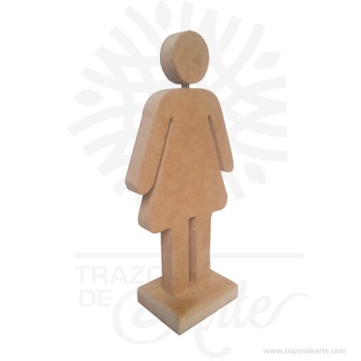 Figura mujer en madera MDF 18 mm