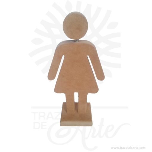 Figura mujer en madera MDF 18 mm