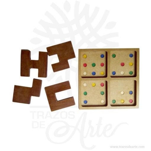 Juego Concéntrese en MDF 21 x 21 cm