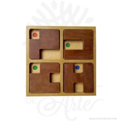 Juego Concéntrese en MDF 21 x 21 cm