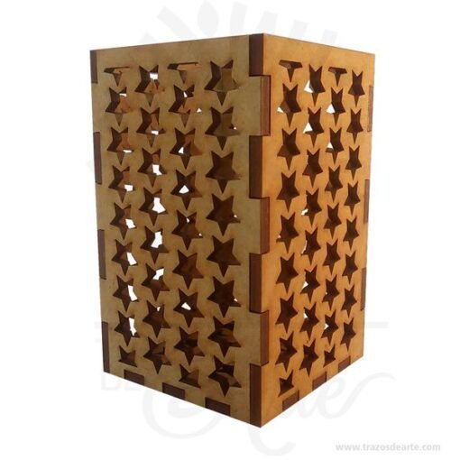 Luminaria Portavelas mini en MDF