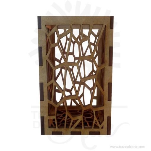 Luminaria Portavelas mini en madera MDF