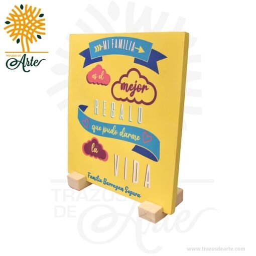 Letrero decorativo en MDF