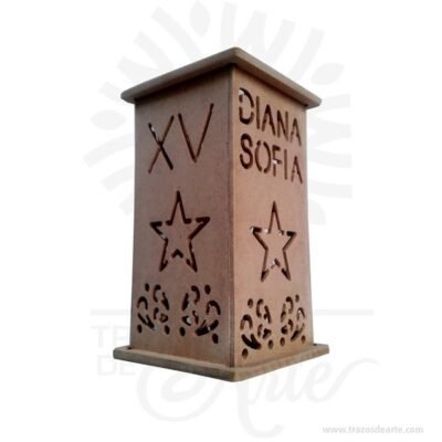 Luminaria calada personalizada