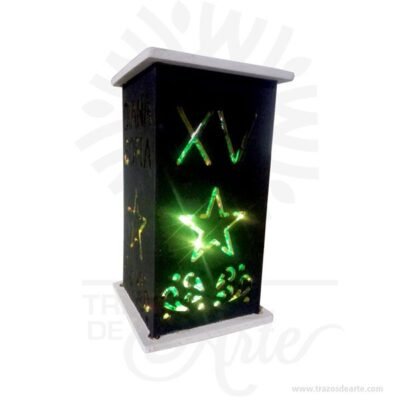 Luminaria calada personalizada para eventos