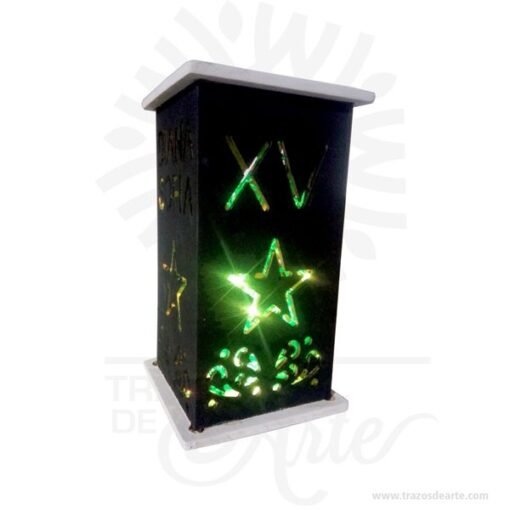 Luminaria calada personalizada para eventos