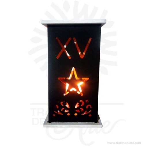 Luminaria calada personalizada para eventos