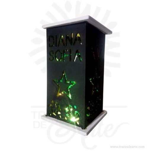Luminaria calada personalizada para eventos