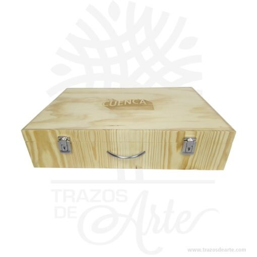 Caja maletín en madera de pino