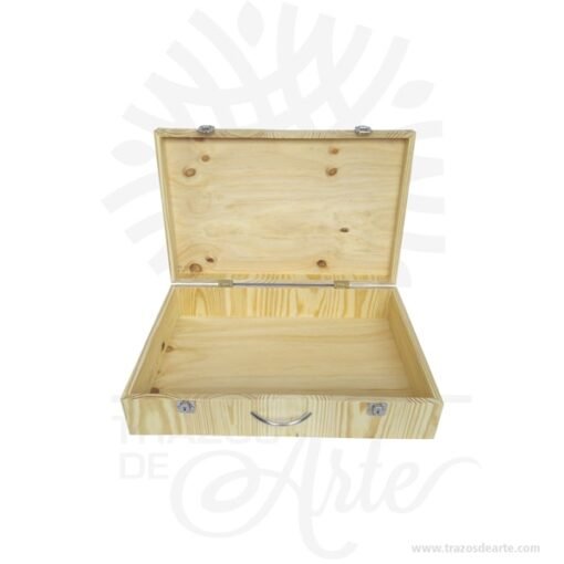 Caja maletín en madera de pino