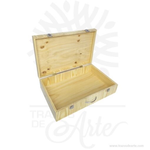 Caja maletín en madera de pino