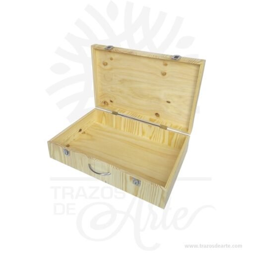 Caja maletín en madera de pino