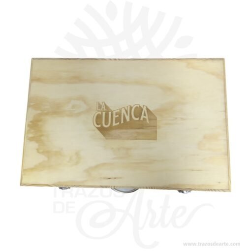 Caja maletín en madera de pino