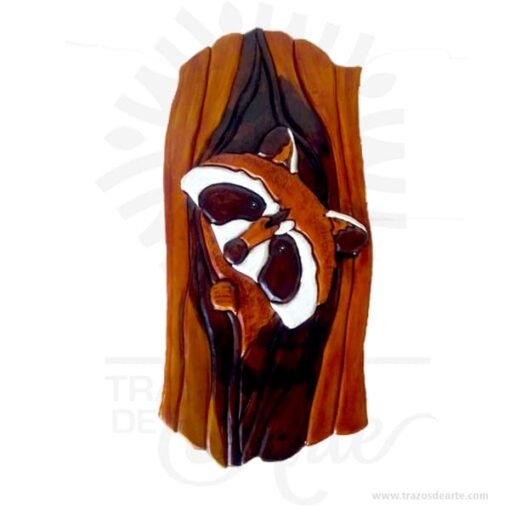 Mapache intarsia
