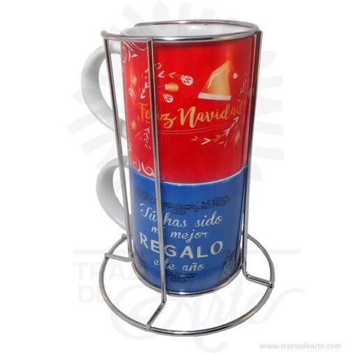 Mug apilable x 2 Navidad