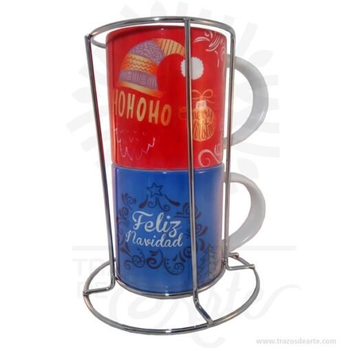 Mug apilable x 2 Navidad