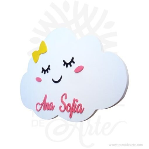 Nube para decoración con nombre