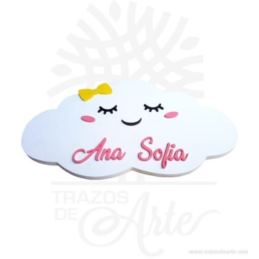 Nube para decoración con nombre