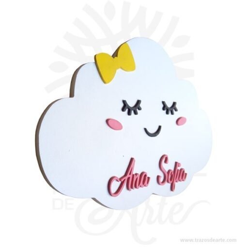 Nube para decoración con nombre