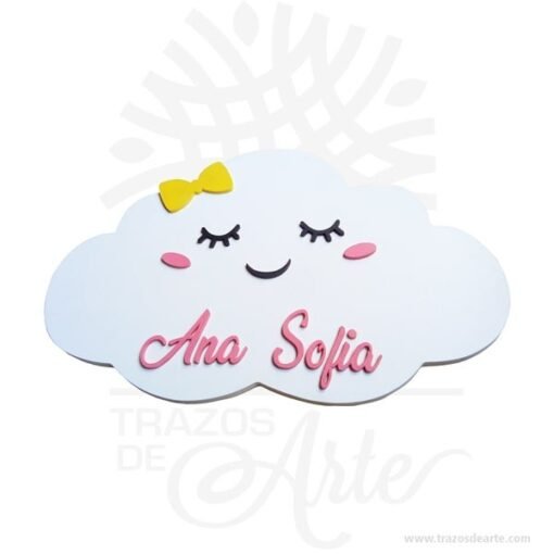 Nube para decoración con nombre