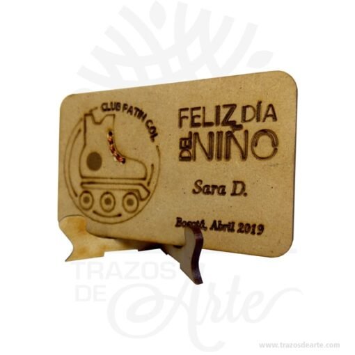 Placa regalo conmemorativa