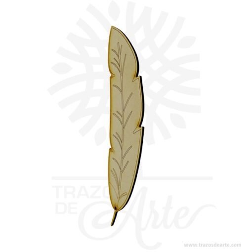 Pluma para atrapasueños en MDF Pack X 3 unidades