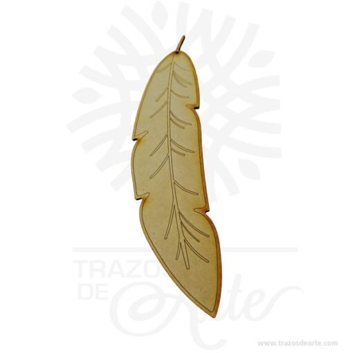 Pluma para atrapasueños en MDF Pack X 3 unidades