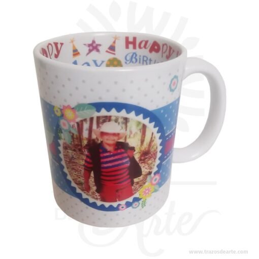 Mug personalizado HAPPY BIRTHDAY interno