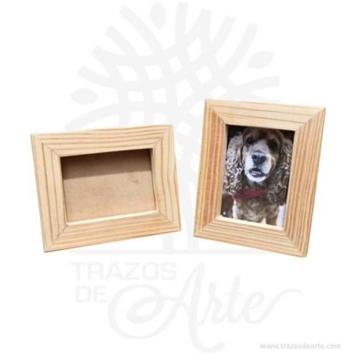 Portaretrato para mesa en madera de pino