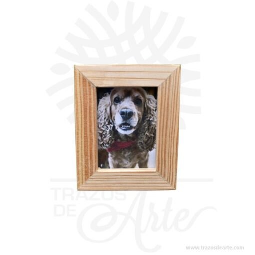 Portaretrato para mesa en madera de pino
