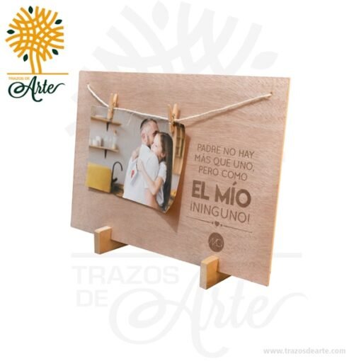 Portarretrato en madera triplex de okume