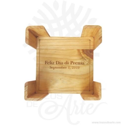 Portavasos para personalizar en madera y MDF